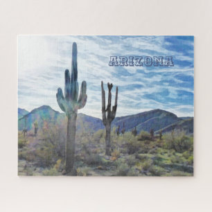 Puzzle Arizona White Tank Mounts Sunset