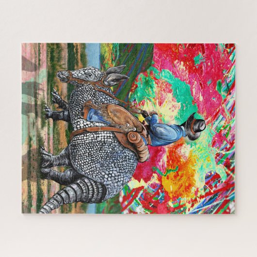 Puzzle Armadillo Cowboy (Horizontal)
