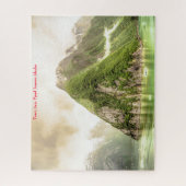 Puzzle Arme de l'Alaska Fjord Juneau (Vertical)