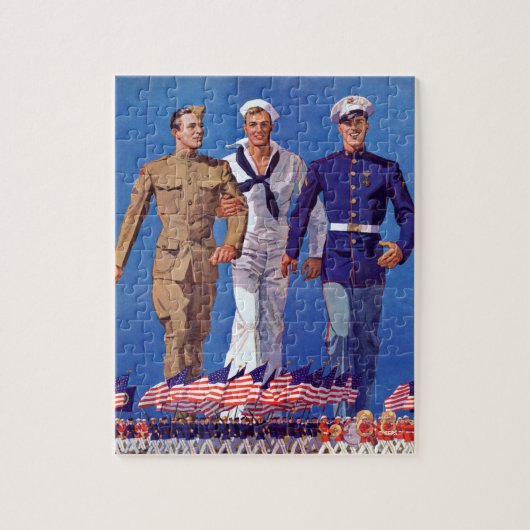 Puzzle Armée, marine et marines (Vertical)