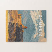 Puzzle Arménie Illustration Voyage Art Vintage (Horizontal)