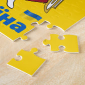 Puzzle Armoiries de la ville de Kiev, drapeau ukrainien (Côté)