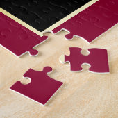 Puzzle Armoiries de monogramme Emblème de couronne de lio (Côté)