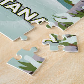 Puzzle Arosa Lenzerheide, Suisse affiche de ski. Aimant J (Côté)