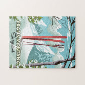 Puzzle Arosa Lenzerheide, Suisse affiche de ski. Aimant J (Horizontal)