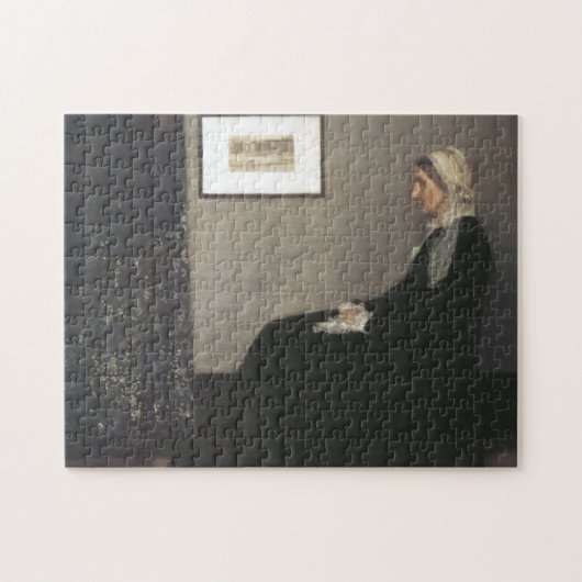 Puzzle Arrangement en gris et noir - Mère de Whistler (Horizontal)