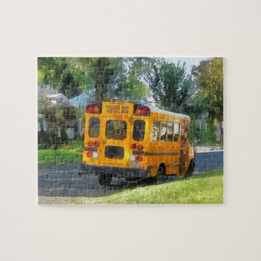 Puzzle Arrêt d'un bus scolaire (Horizontal)