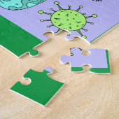 Puzzle Arrêter Corona Restez en sécurité (Côté)