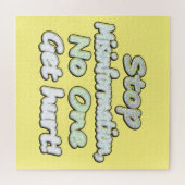 Puzzle "Arrêtez la désinformation" Conception mignonne. C (Horizontal)