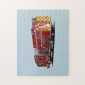 Puzzle Arrière du moteur à feu avec drapeau américain (Vertical)