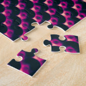 Puzzle Arrière - plan abstrait futuriste rose. (Côté)