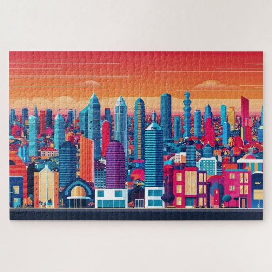 Puzzle arrière - plan cityscape (Horizontal)