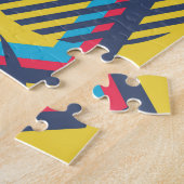Puzzle Arrière - plan d'art pop, texture géométrique abst (Côté)