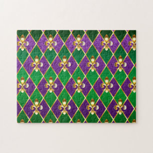 Puzzle Arrière - plan de bijoux Mardi Gras
