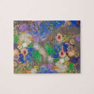 Puzzle Arrière - plan de fleurs abstrait d'Odilon Redon.