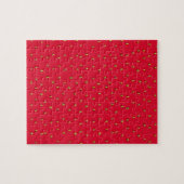 Puzzle Arrière - plan de fraise drôle rouge (Horizontal)