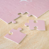 Puzzle Arrière - plan de teigne rose avec Sakura Flower (Côté)
