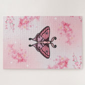 Puzzle Arrière - plan de teigne rose avec Sakura Flower (Horizontal)