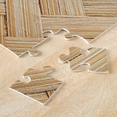 Puzzle Arrière - plan de texture Abstraite en bambou tiss (Côté)