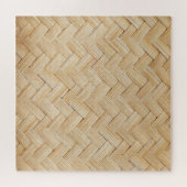 Puzzle Arrière - plan de texture Abstraite en bambou tiss (Horizontal)