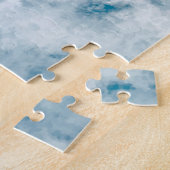 Puzzle Arrière - plan de texture bleu marbre (Côté)