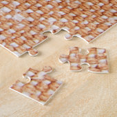 Puzzle Arrière - plan de texture de toile de lin Brown (Côté)