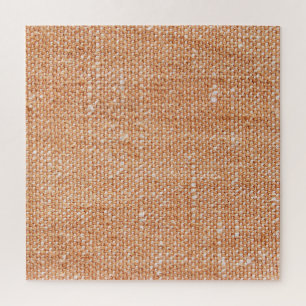 Puzzle Arrière - plan de texture de toile de lin Brown