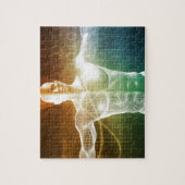 Puzzle Arrière - plan d'Internet avec le code binaire et (Vertical)