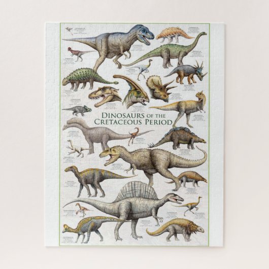 Puzzle Arrière - plan du graphique Dinosaur (Vertical)