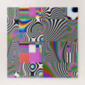Puzzle Arrière - plan géométrique Abstrait numérique dyna (Horizontal)