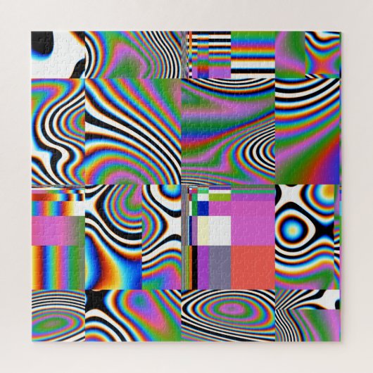 Puzzle Arrière - plan géométrique Abstrait numérique dyna (Vertical)