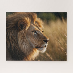 Puzzle Arrière - plan Lion Majestic