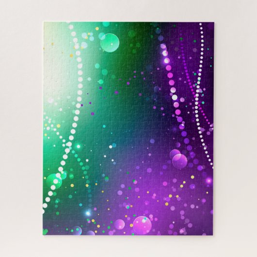 Puzzle Arrière - plan mardi Gras Festive violet (Vertical)