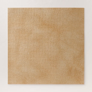 Puzzle Arrière - plan marron clair, texture cuir.