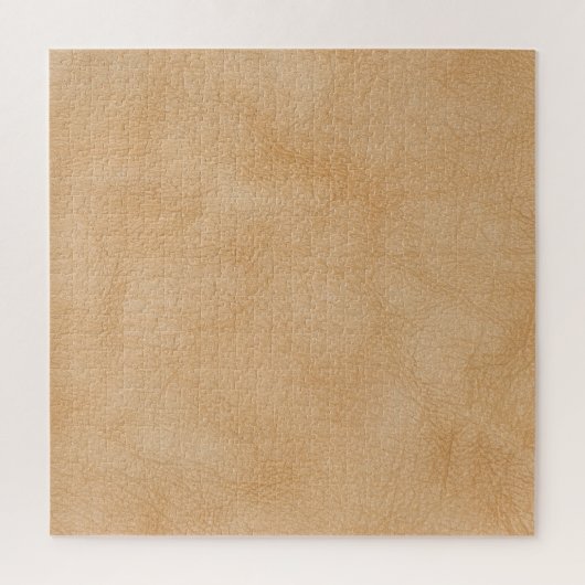 Puzzle Arrière - plan marron clair, texture cuir. (Vertical)
