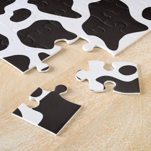 Puzzle Arrière - plan motif de vache (Côté)