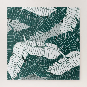 Puzzle Arrière - plan Motif Feuille vintage