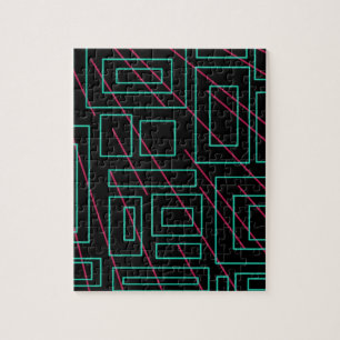 Puzzle arrière - plan noir
