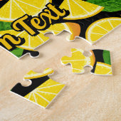 Puzzle Arrière - plan orange (Côté)