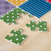 Puzzle Arrière - plan Patchwork : Mélange de Motifs diver (Côté)