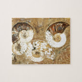 Puzzle Arrière - plan préhistorique avec les coquilles (Horizontal)