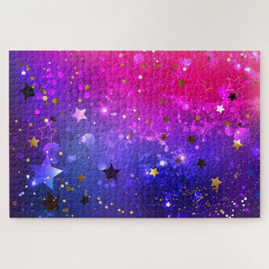 Puzzle Arrière - plan rose brillant (Horizontal)