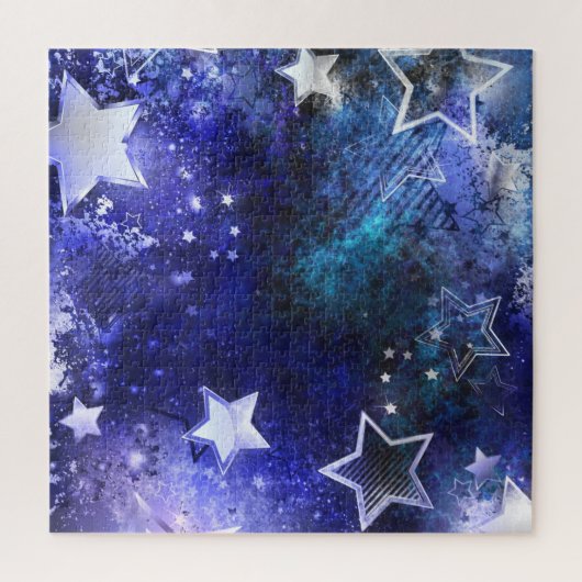 Puzzle Arrière - plan spatial avec étoiles (Vertical)