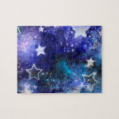 Puzzle Arrière - plan spatial avec étoiles (Horizontal)