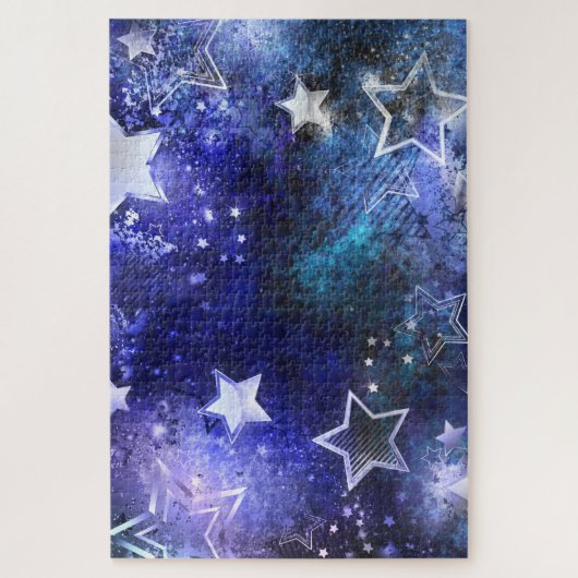 Puzzle Arrière - plan spatial avec étoiles (Vertical)