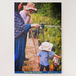 Puzzle Arrosage du jardin / de la ferme