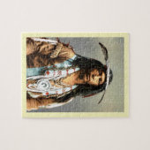 Puzzle Arrow maker of a first nation American (Horizontal)