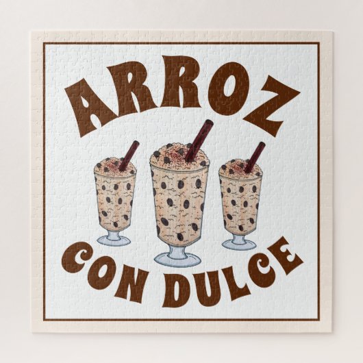 Puzzle Arroz con Dulce Pudding Portoricain de riz à la no (Vertical)
