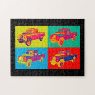 Puzzle Art 1971 de bruit coloré de camion pick-up de Lan