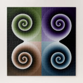 Puzzle Art Abstrait à quatre couleurs (Horizontal)